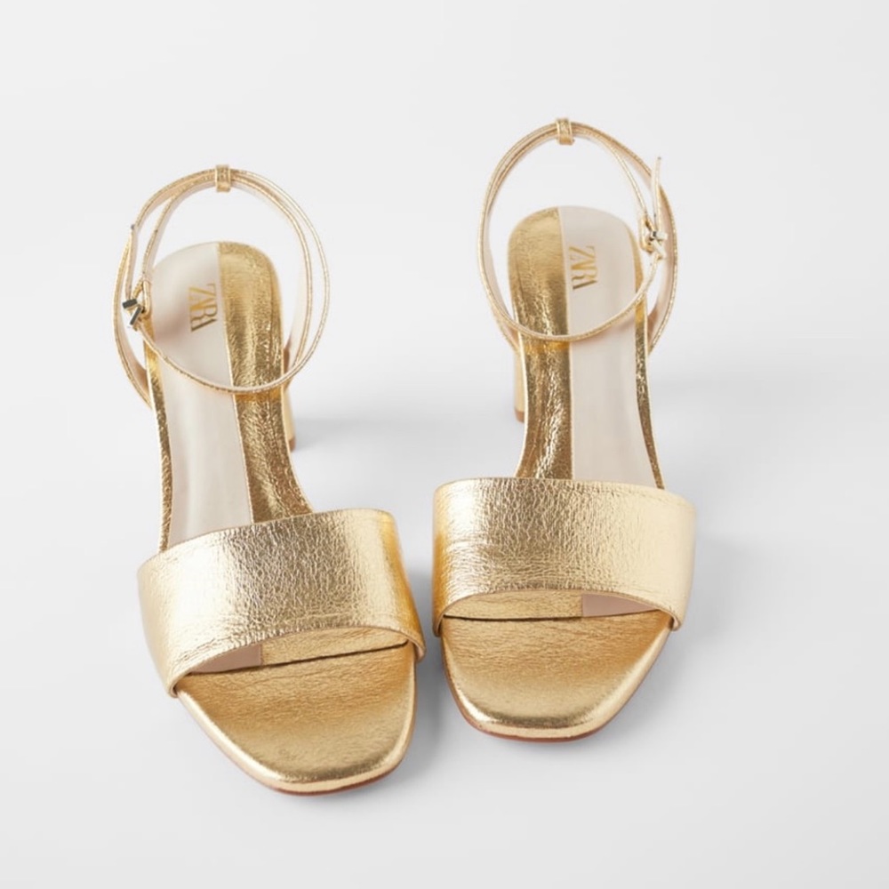 Zara Block Heels Sandals